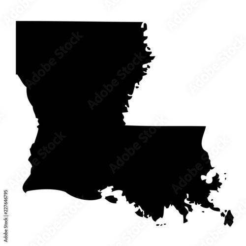 Louisiana - map state of USA