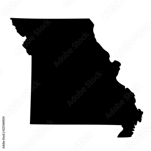 Missouri - map state of USA