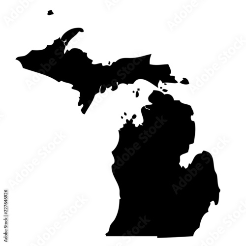 Michigan - map state of USA