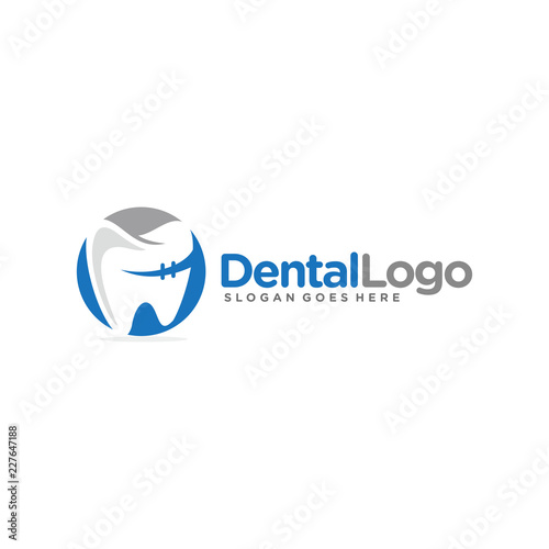 Dental, dentist logo template