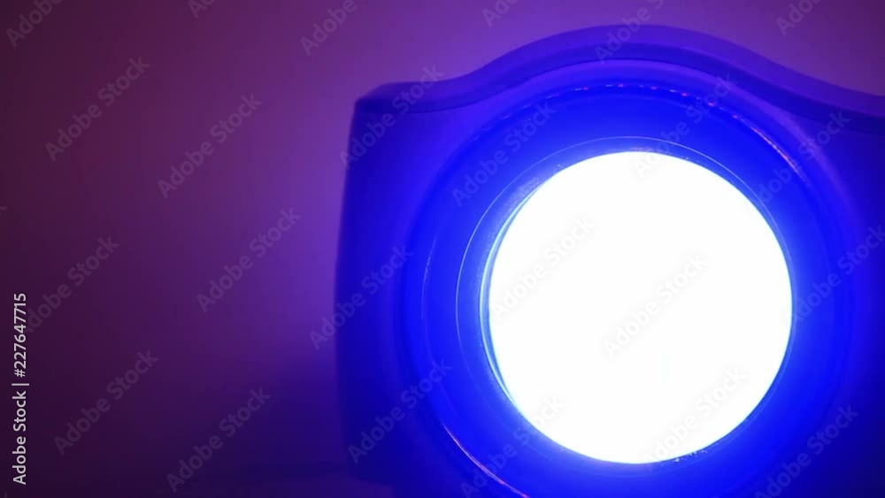Close Up of LED Projector Bright Light