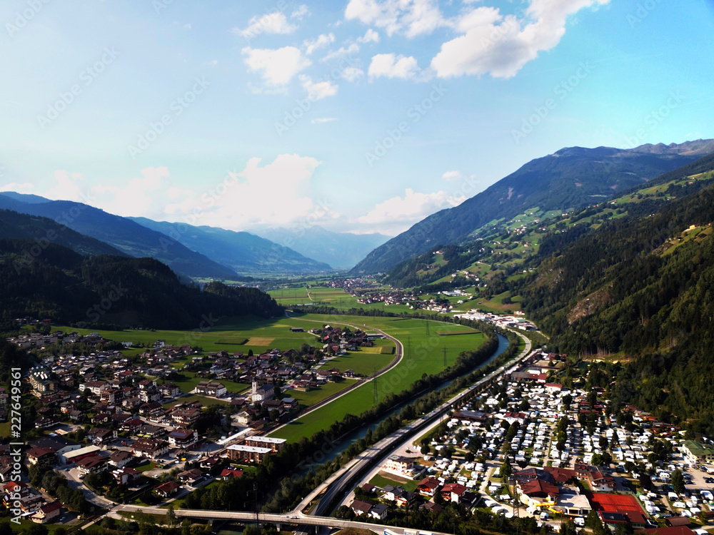 kleines Dorf Aschau im Zillertal Stock Photo Adobe Stock