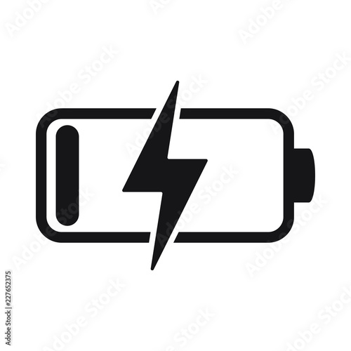 Battery Charging vector icon, recharging icon