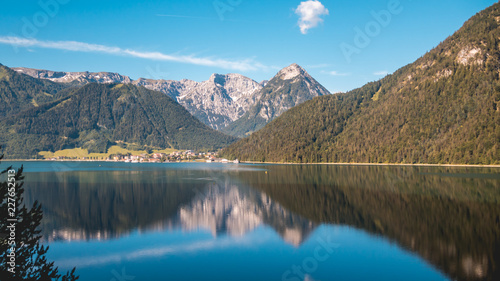 Fototapeta Naklejka Na Ścianę i Meble -  Beautiful alpine view at the Achensee - Maurach - Tyrol - Austria