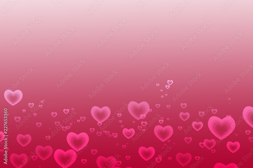 Valentines background with hearts pattern
