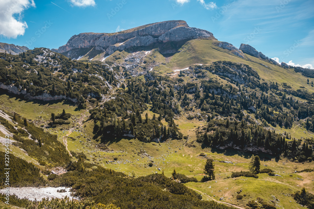 Naklejka premium Beautiful alpine view at the Achensee - Maurach - Tyrol - Austria