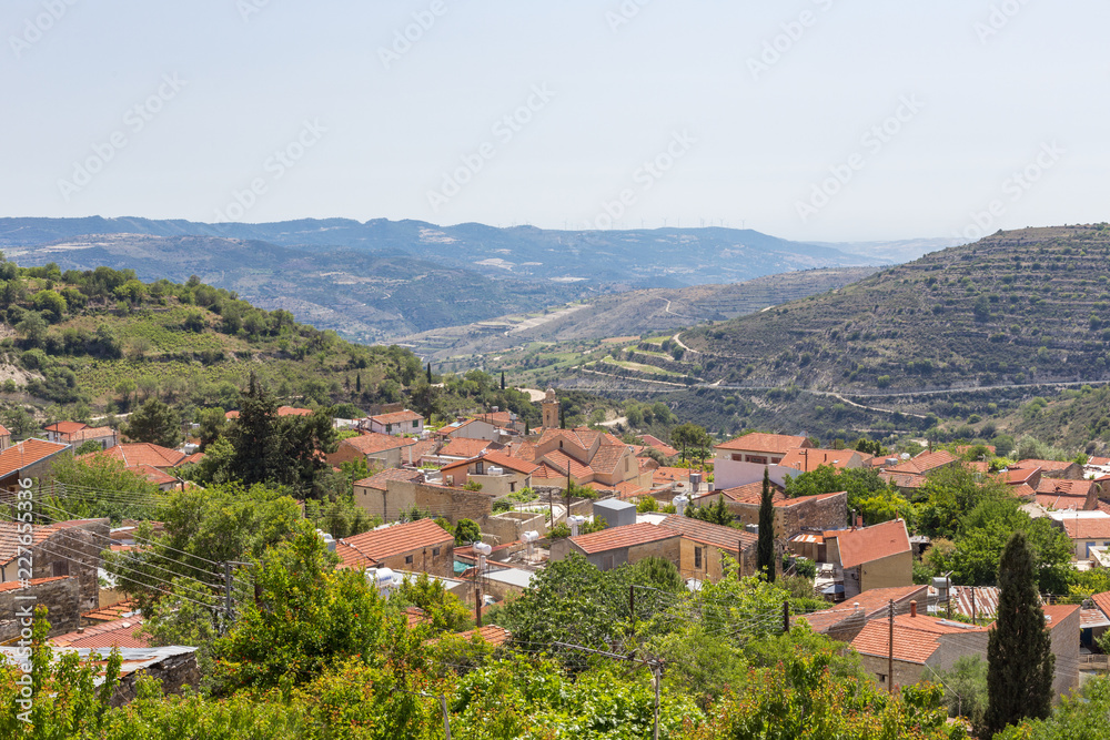 Arsos Village in the wine region of Cyprus