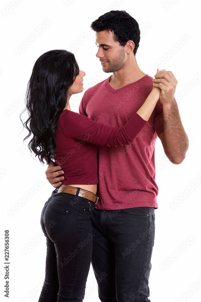 love, romantic dating Profile picture of happy young couple and