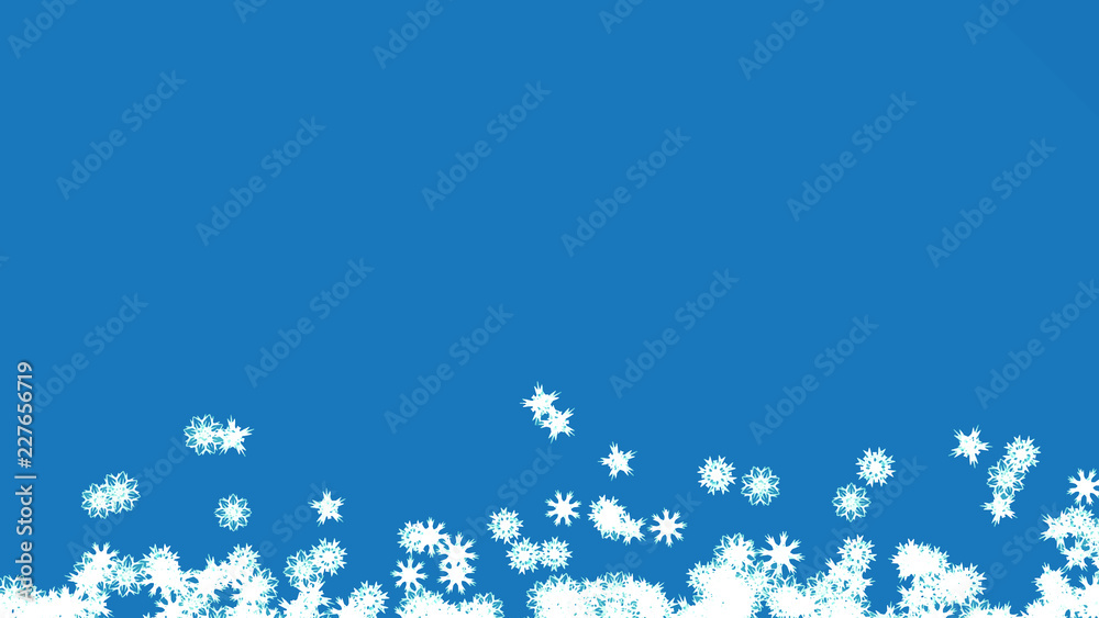 Abstract background with a variety of colorful snowflakes. Big and small. Abstract background with a variety of colorful snowflakes. Big and small.