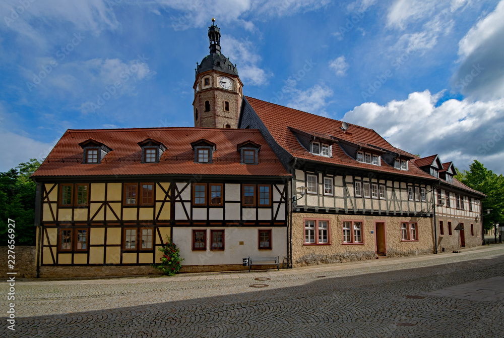 Fototapeta premium In der Altstadt von Sangerhausen, Sachsen-Anhalt, Deutschland