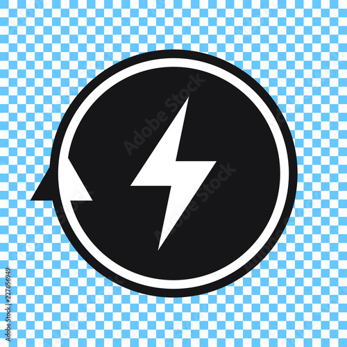 Battery Charging vector icon, recharging icon