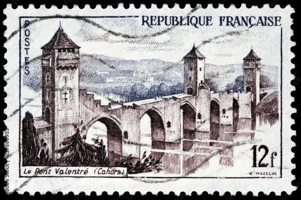 Pont Valentre Stamp