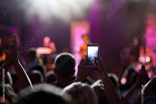 crowd at concert - summer music festival