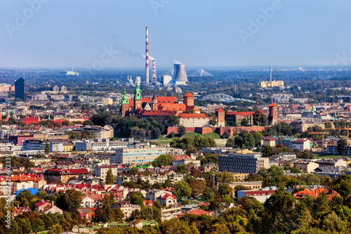City Of Krakow Aerial View