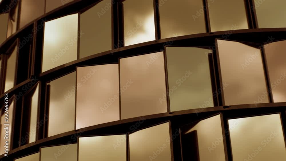 4K Abstract Architecture Background. 3D CGI animation. Seamless loop.