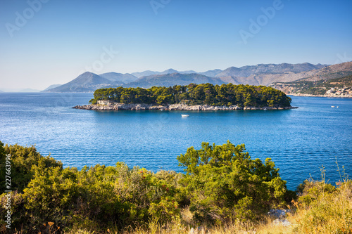 Island of Daksa on Adriatic Sea in Croatia