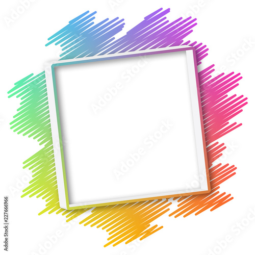 Abstract colorful frame