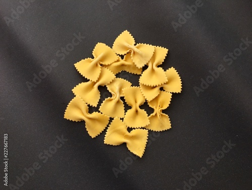 Farfalle pasta portion photo