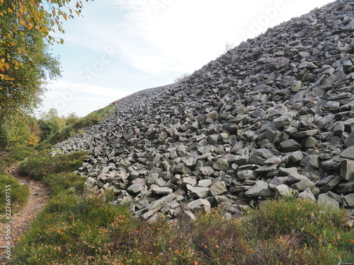 Keltischer Ringwall Otzenhausen im Herbst auf dem Dollberg - eine der eindrucksvollsten keltischen Befestigungsanlagen in Europa 
 photo