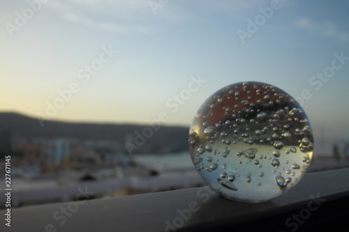 the trasparent ball