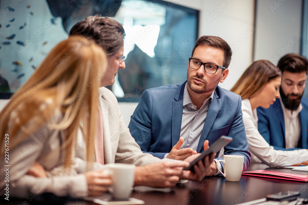 Business people in modern office Business people in modern office