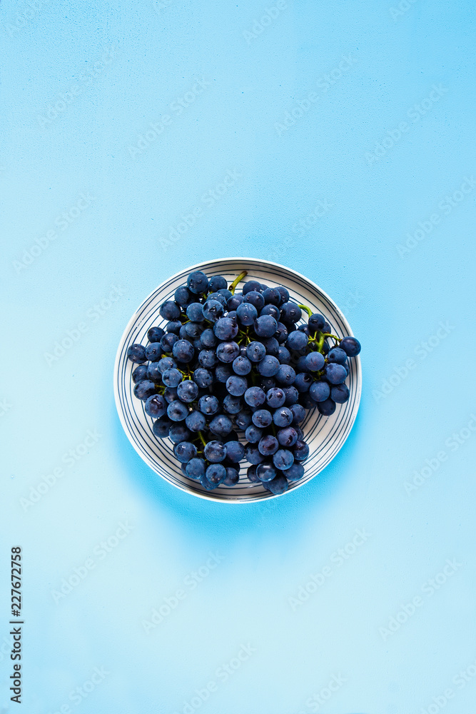 Fresh grape in plate Fresh grape in plate
