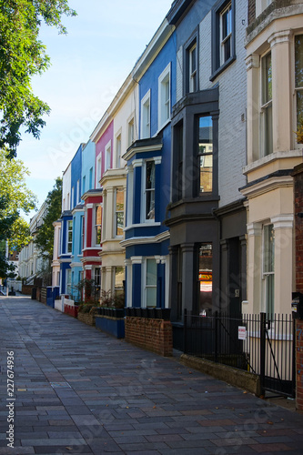 Houses in portobello road, Notting hill, London