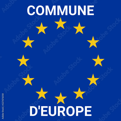 Panneau commune d'Europe