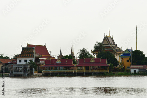 Phnom Penh; Kingdom of Cambodia - august 21 2018 : riverside