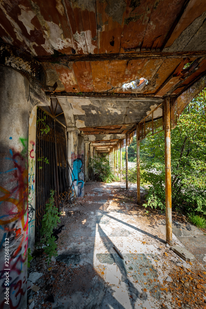 Graffiti and views of the abandoned city of Consonno (Lecco, Italy). Graffiti and views of the abandoned city of Consonno (Lecco, Italy).