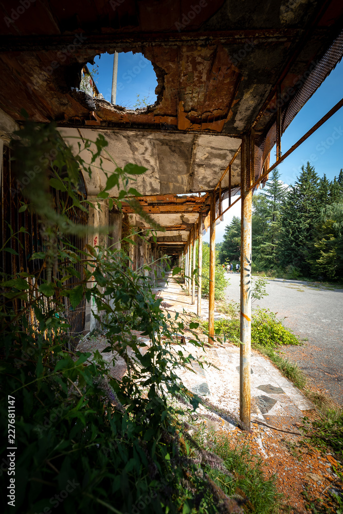Graffiti and views of the abandoned city of Consonno (Lecco, Italy). Graffiti and views of the abandoned city of Consonno (Lecco, Italy).