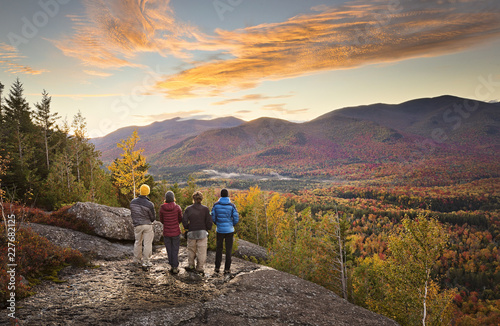Beautiful viewpoint overlooking the valley near Mount Jo and Heart Lake