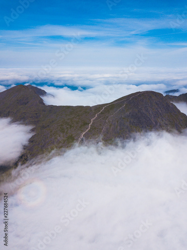 Aerial view of Carrauntoohil