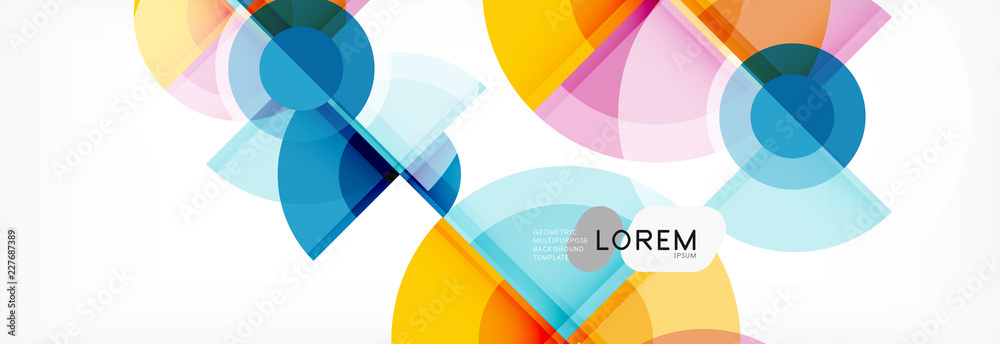 Obraz premium Vector fantastic circle modern geometric background template