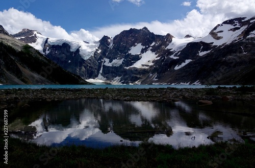 Lake of The Hanging Glaciers  reflection 
