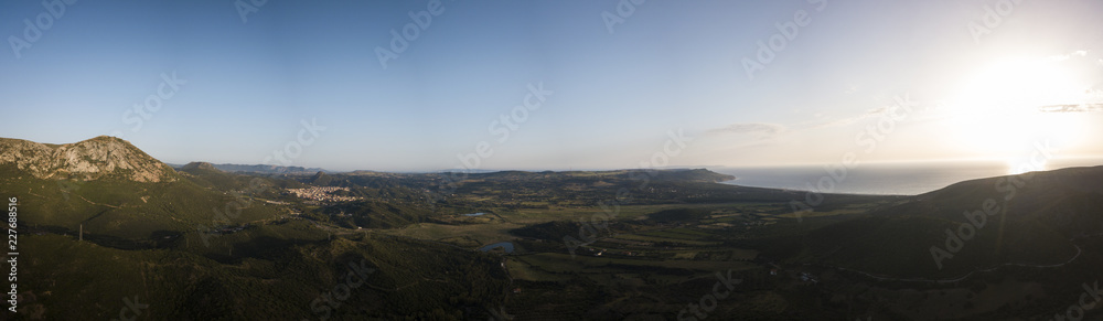 Aerial landscape. Sardinia, Italy.