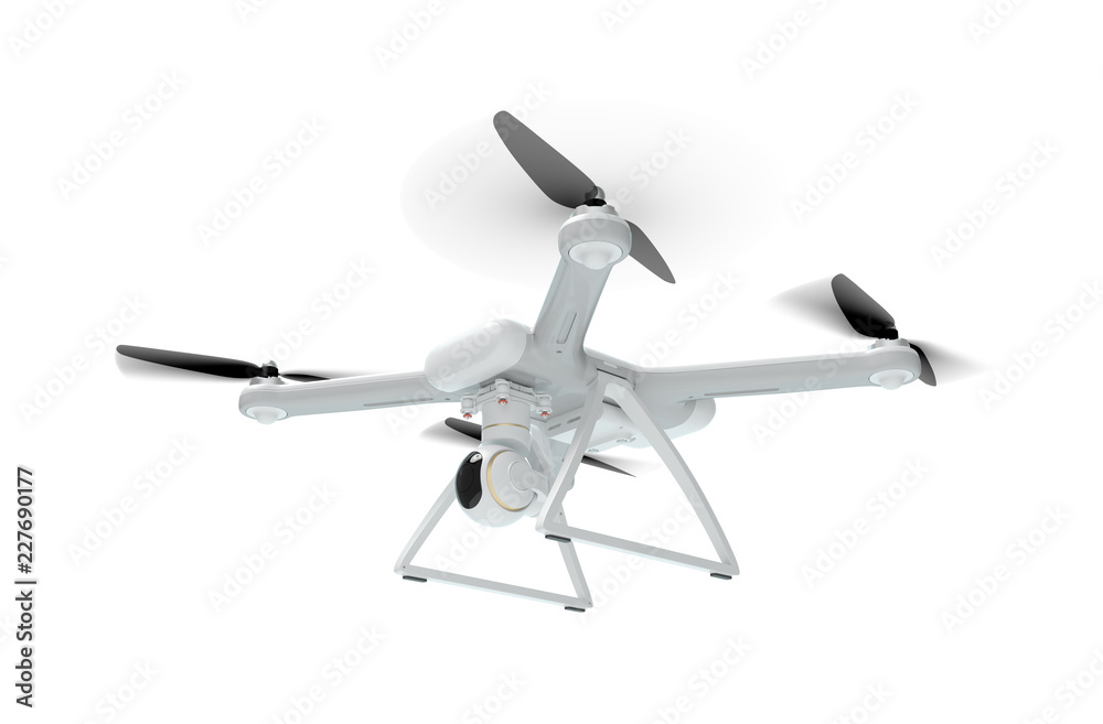 Concept of a flying drone. 3d illustration. Concept of a flying drone. 3d illustration.