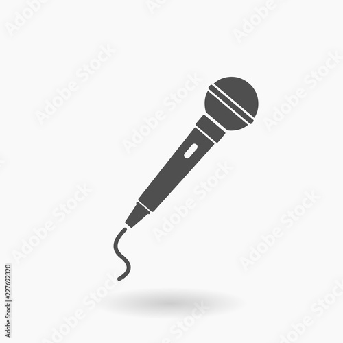 Audio Studio MIC vector Icon Illustration.