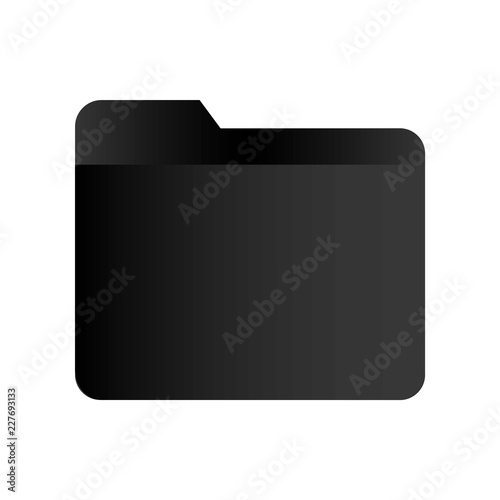 Ordner, Aktenorner - Icon, Piktogramm, grafisches Element - schwarz 
