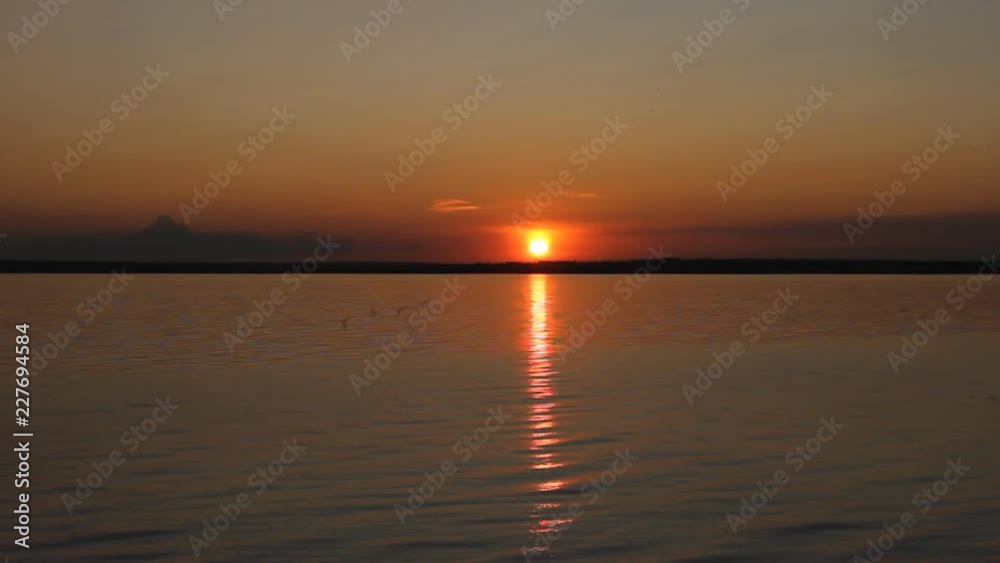 Sunset on a ocean shore Sunset on a ocean shore