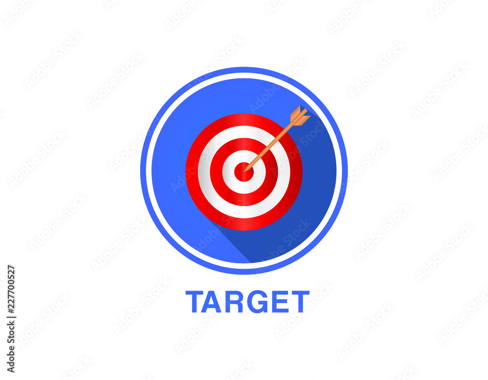 Flat icon of target, targeting, seo marketing Flat icon of target, targeting, seo marketing