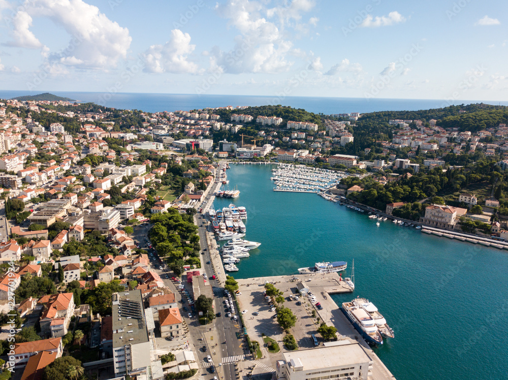Aerial Harbour, Dubrovnik, Croatia - Studio Fenkoli photography by Tiina Söderholm