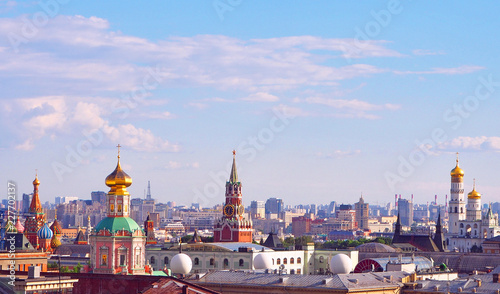 View of Moscow from the observation platform on the Lubyanka of the store Children's Shop