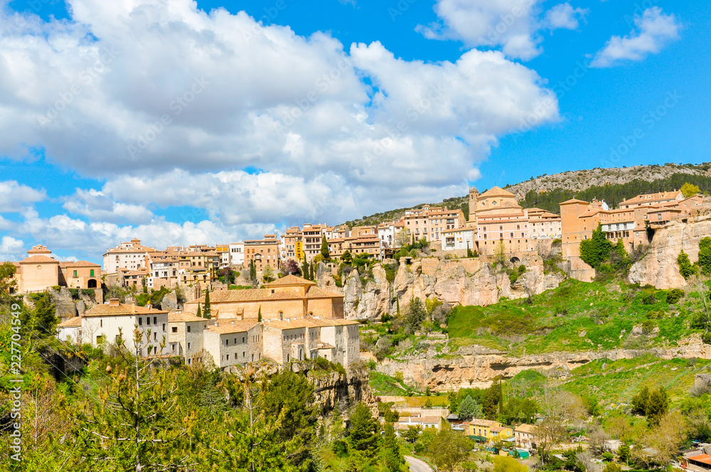 Landscape of the medieval city of Cuenca, Spain.
