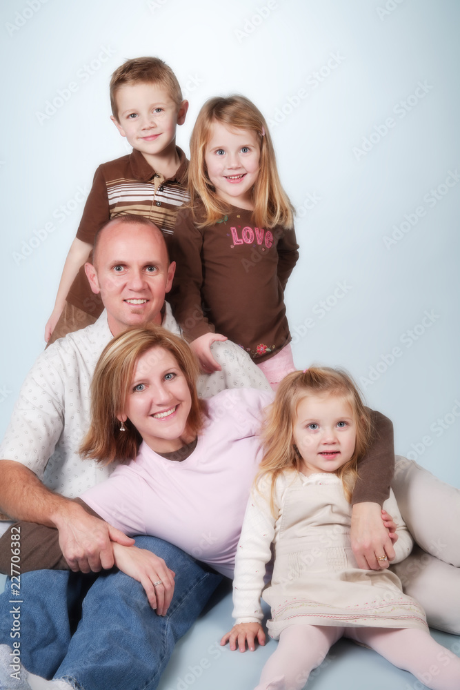 portrait of happy family