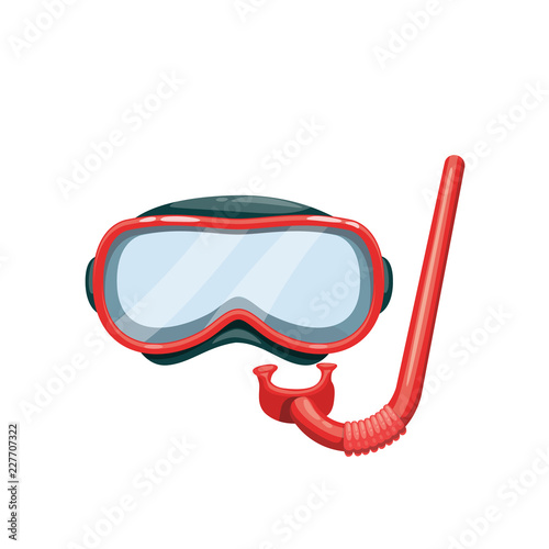 Diving mask and snorkel