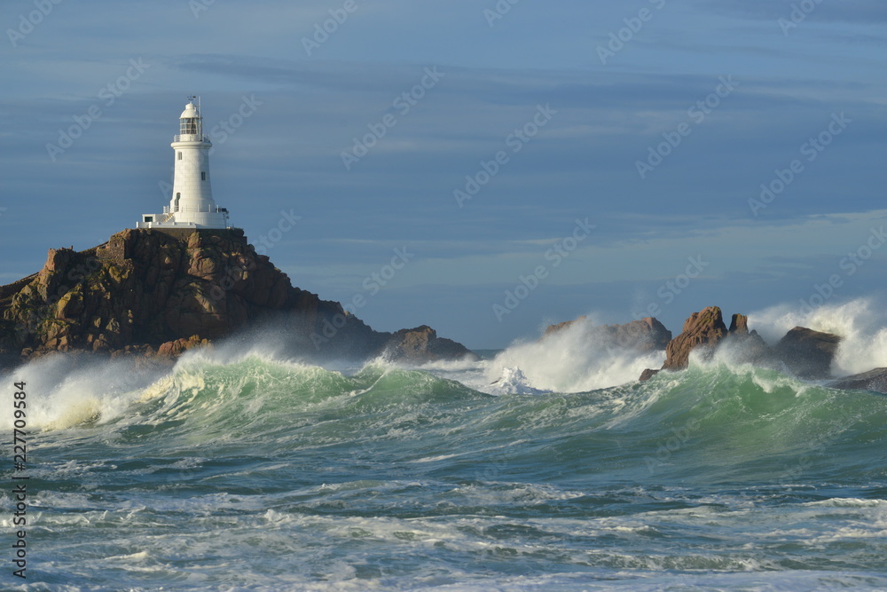 La Corbiere lighthouse, Jersey, U.K.
Storm Callum hits a coastal landmark.
