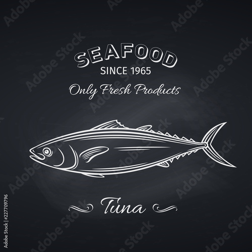 tuna hand drawn icon