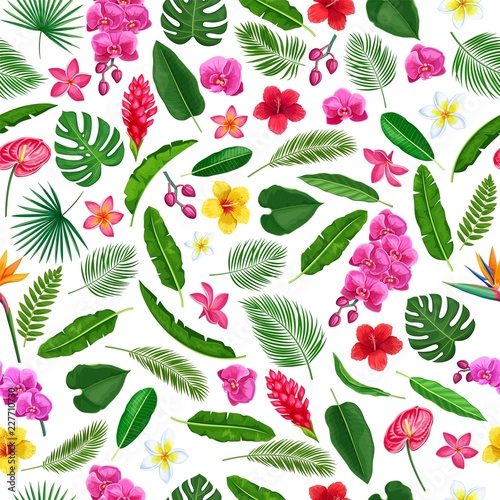 Tropical seamless pattern