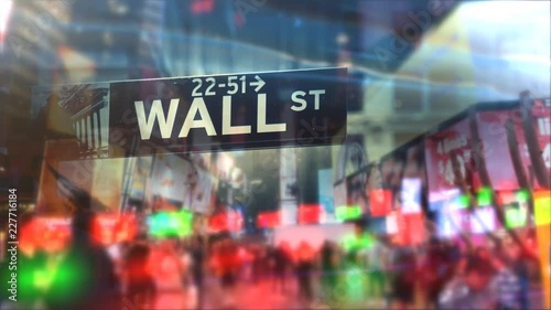 Wall Street New York City stock exchange global financial hub photo
